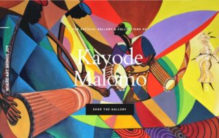 Kayode Malomo hires RUBI Digital for web design in Philadelphia "Joyful Art" website