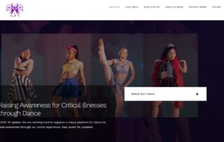 RUBI Digital provides remote web design in Philadelphia for New York Dance Company to raise awareness for critical illnesses 
